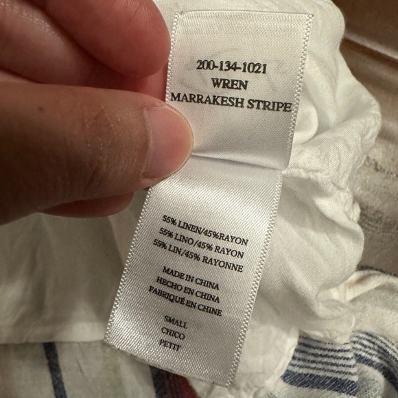 RAILS Wren Striped Linen-blend Tunic Dress in Marrakesh Stripe - Picture 11 of 12